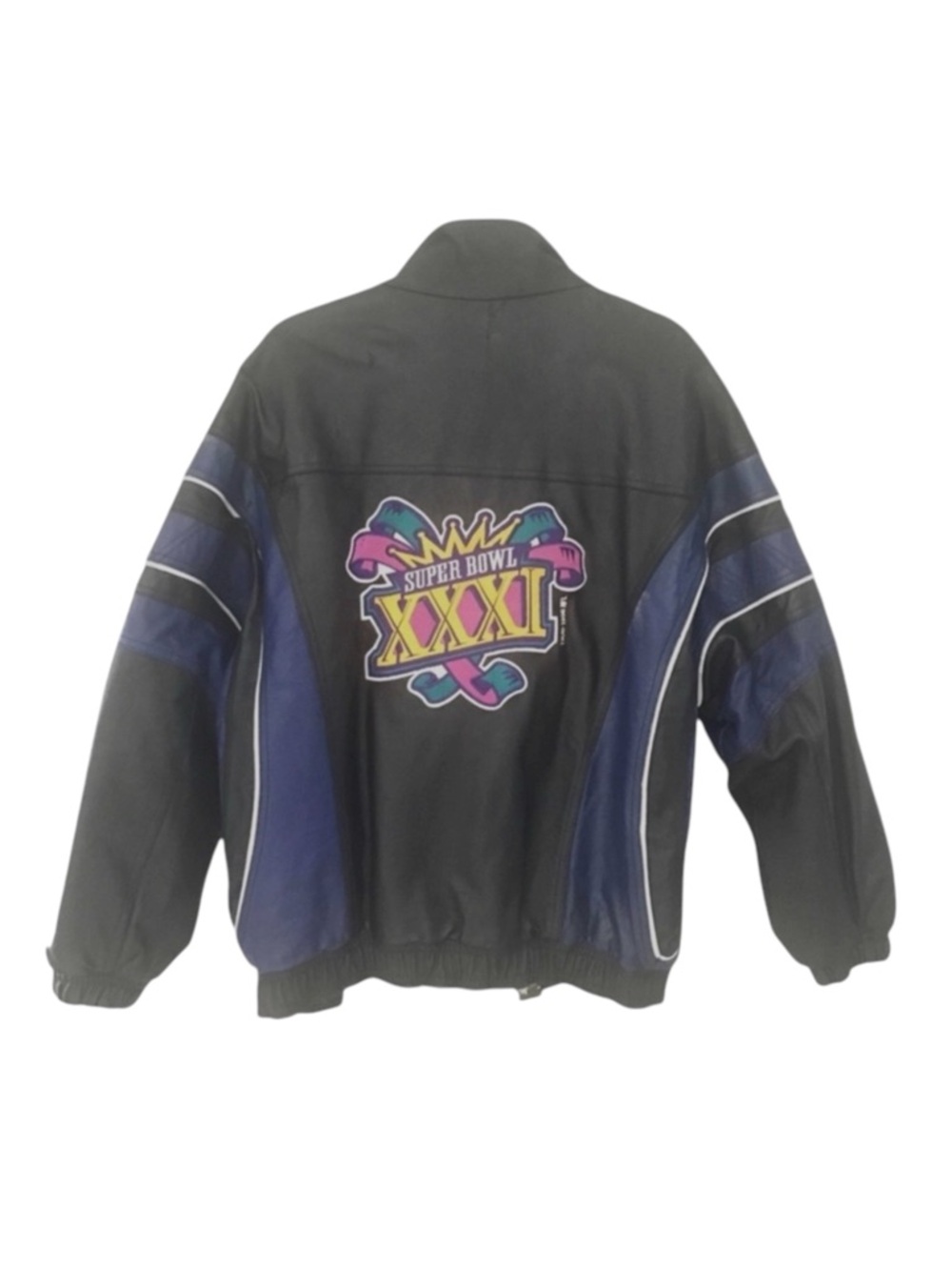 Vintage 90’s: Starter ✪ NFL Super Bowl XXXI ✪ Varsity Leather Jacket ✪ Packers - Picture 2 of 16